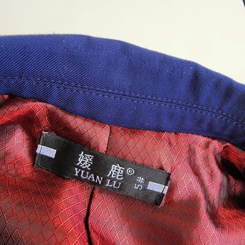 Yuan Lu Boys Blue Formal Suit Navy Blue Quality Made Pockets Sz 5